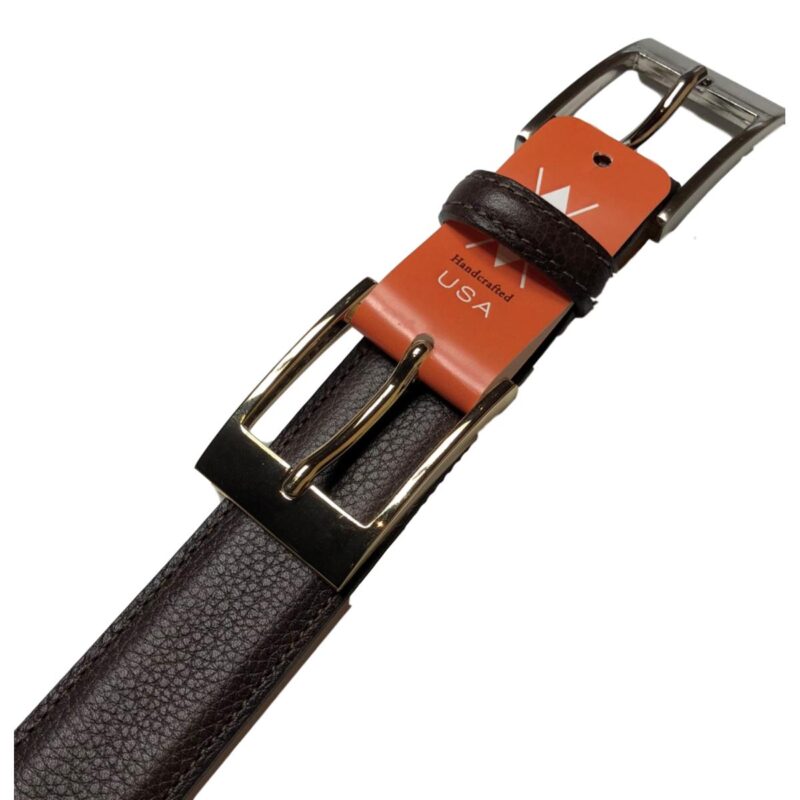 Scotch Grain Leather Belt with Saddle leather Lining