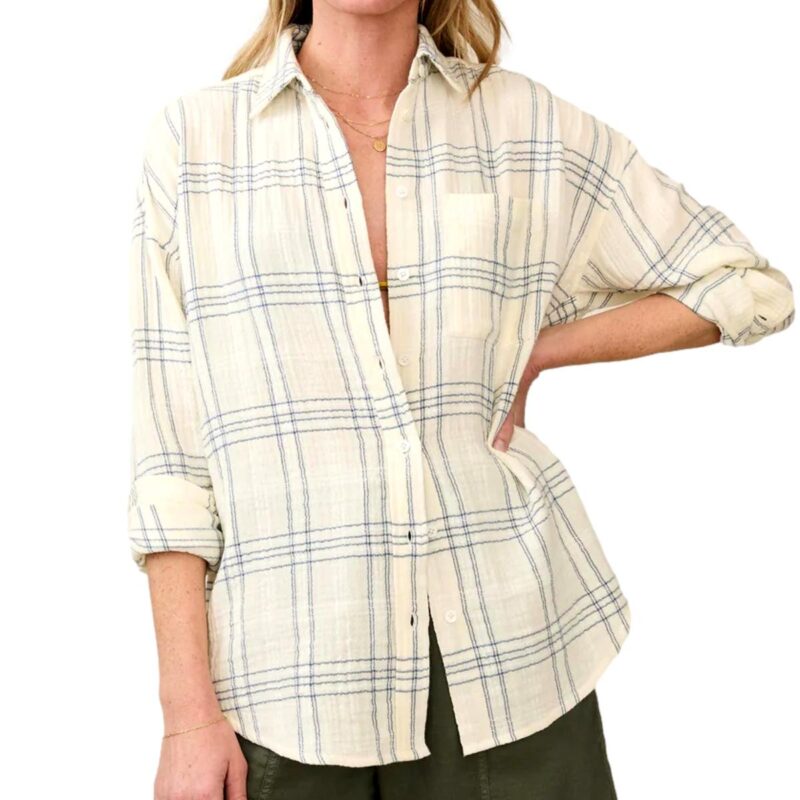 Dune Cotton Gauze Relaxed Blouse